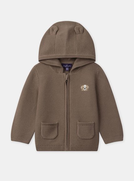 SERGENT MAJOR Βρεφική Ζακέτα για Αγόρια Brown Puppy - ΚΑΦΕ