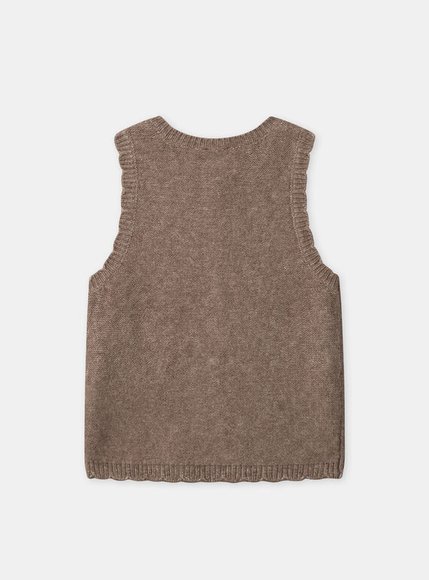 Παιδικό Γιλέκο για Κορίτσια Brown Flowers