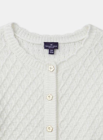 Παιδική Ζακέτα για Κορίτσια Cottage White