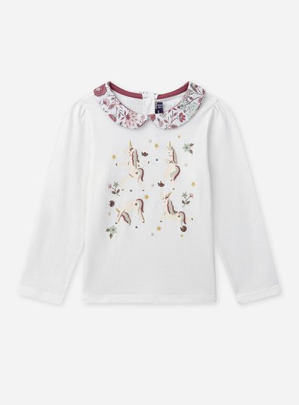 Παιδική Μπλούζα για Κορίτσια Floral Unicorns