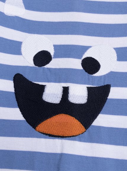Βρεφική Ολόσωμη Πιτζάμα για Αγόρια Blue Friend - ΜΠΛΕ φωτογραφία