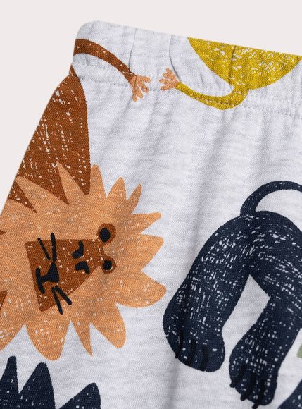 Σετ Παιδικές Πιτζάμες για Αγόρια Grey Zoo