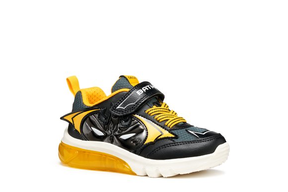 Παιδικά Παπούτσια Geox Ciberdron για Αγόρια Batman Yellow (Μεγέθη 26-32)