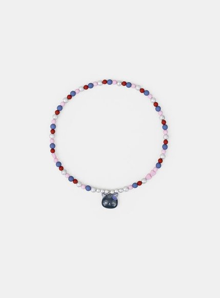 SERGENT MAJOR Παιδικό Κολιέ για Κορίτσια Beaded Cat - ΑΣΗΜΙ