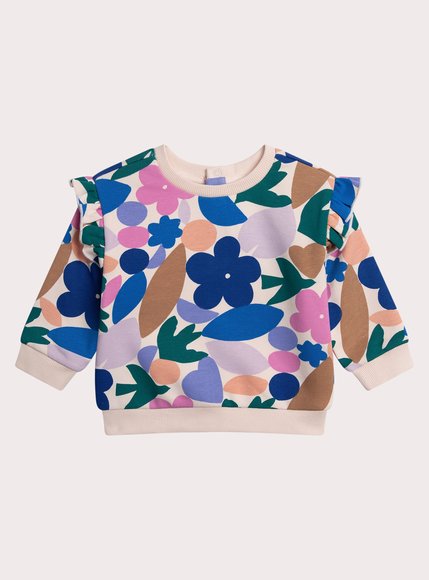 Βρεφικό Φούτερ για Κορίτσια Elegant Floral