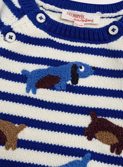 Βρεφικό Πουλόβερ για Αγόρια Sausage Party - ΛΕΥΚΟ φωτογραφία