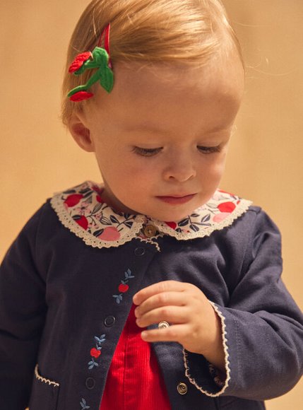 Βρεφική Ζακέτα για Κορίτσια Romantic Navy