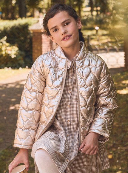 Παιδικό Μπουφάν για Κορίτσια Gold Hearts