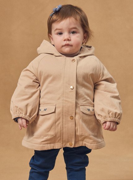 Βρεφικό Μπουφάν για Κορίτσια Beige Kitten - 3 σε 1 - ΜΠΕΖ φωτογραφία