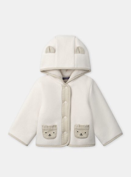 SERGENT MAJOR Βρεφικό Μπουφάν για Αγόρια White Amies - ΛΕΥΚΟ