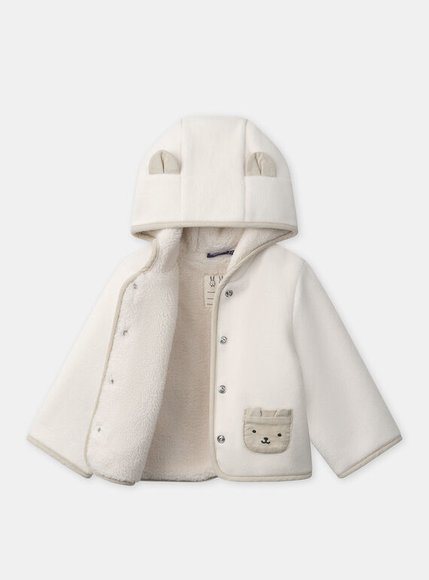 Βρεφικό Μπουφάν για Αγόρια White Amies - ΛΕΥΚΟ φωτογραφία