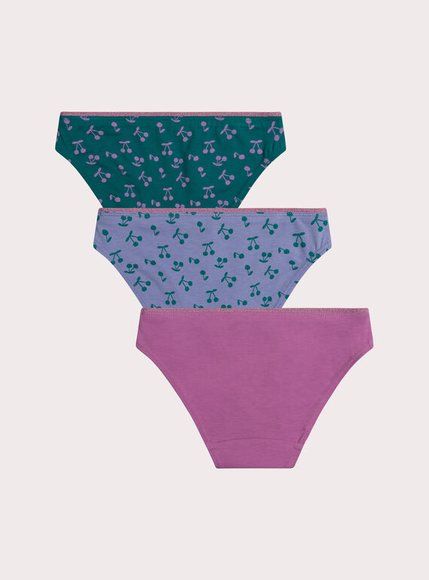 Σετ Παιδικά Εσώρουχα για Κορίτσια Dark Cherries 3 τμχ