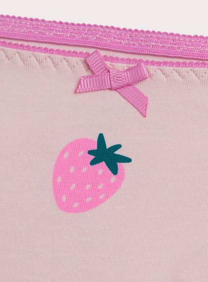 Σετ Παιδικά Εσώρουχα για Κορίτσια Creme Strawberries 3 τμχ