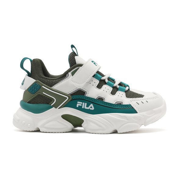 FILA Παιδικά Παπούτσια Fila Memory Spinel 3 για Αγόρια Grey/Green (Μεγέθη 28-35) - ΠΟΛΥΧΡΩΜΟ