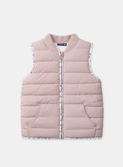 Παιδικό Αμάνικο Μπουφάν για Κορίτσια Dusty Pink