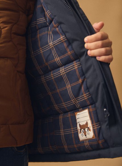 Παιδικό Μπουφάν για Αγόρια Navy Fox - 3 σε 1 - ΜΠΛΕ φωτογραφία