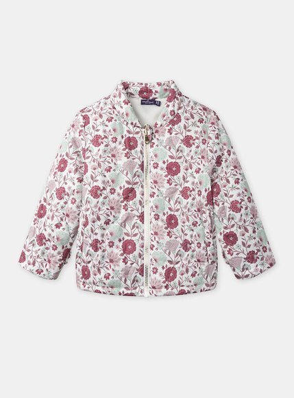 Παιδικό Μπουφάν για Κορίτσια Chaki Floral - 3 σε 1 - ΧΑΚΙ φωτογραφία