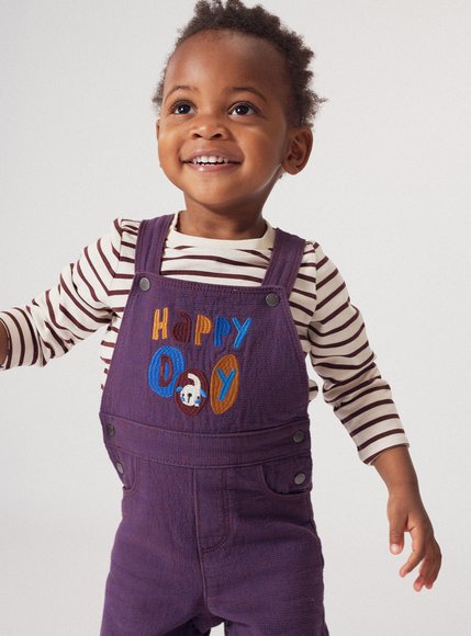 Βρεφική Μπλούζα για Αγόρια Happy Puppy - 2 σε 1 - ΛΕΥΚΟ φωτογραφία