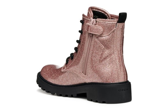 Παιδικά Μποτάκια Geox J Casey για Κορίτσια Old Rose(Μεγέθη 28-36)