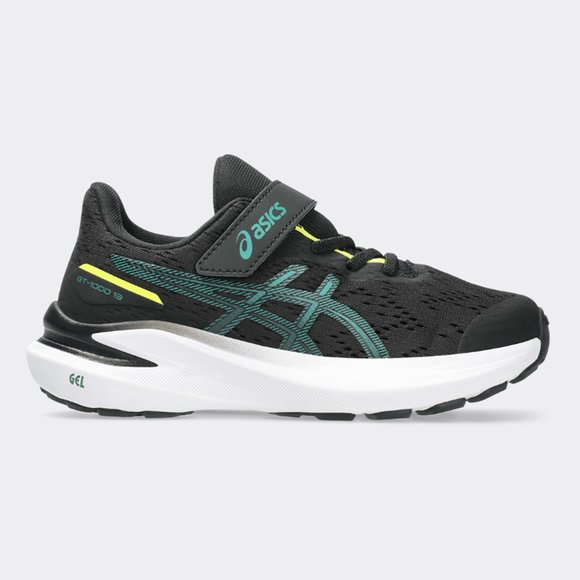 Παιδικά Παπούτσια Asics Patriot 13 για Αγόρια Black/Jasper Green (Μεγέθη 28,5-35)