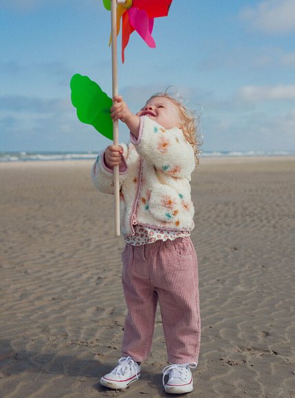 Βρεφικό Παντελόνι για Κορίτσια Corduroy Pink