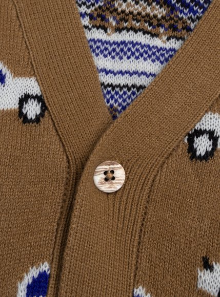 Παιδική Ζακέτα για Αγόρια Brown Cars