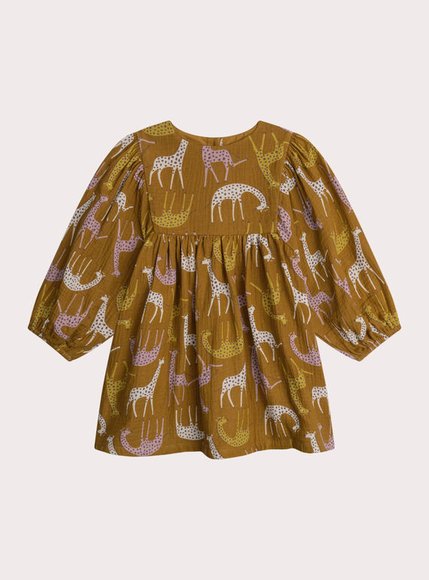 Παιδικό Φόρεμα για Κορίτσια Brown Giraffes