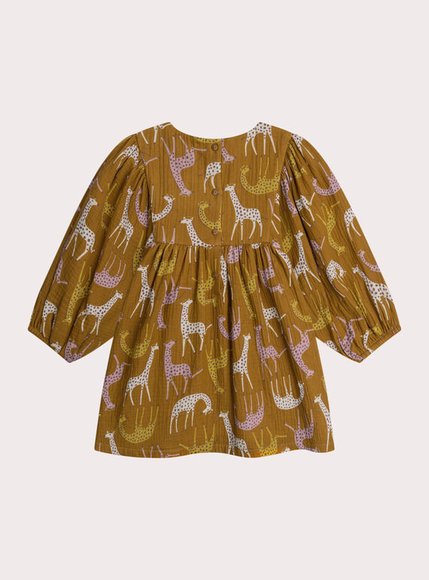 Παιδικό Φόρεμα για Κορίτσια Brown Giraffes