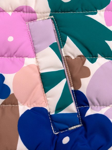 Βρεφικό Αμάνικο Μπουφάν για Κορίτσια Lilac Floral - 2 σε 1 - ΛΕΥΚΟ φωτογραφία