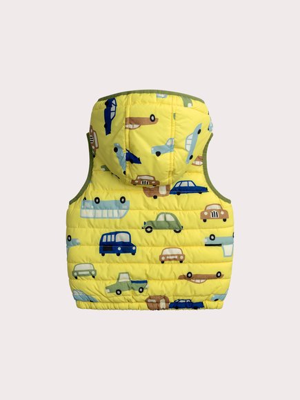 Παιδικό Αμάνικο Μπουφάν για Αγόρια Olive Cars - 2 σε 1 - ΚΙΤΡΙΝΟ φωτογραφία