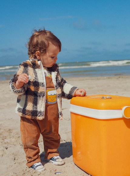 Βρεφική Ζακέτα για Αγόρια - ΕΚΡΟΥ φωτογραφία