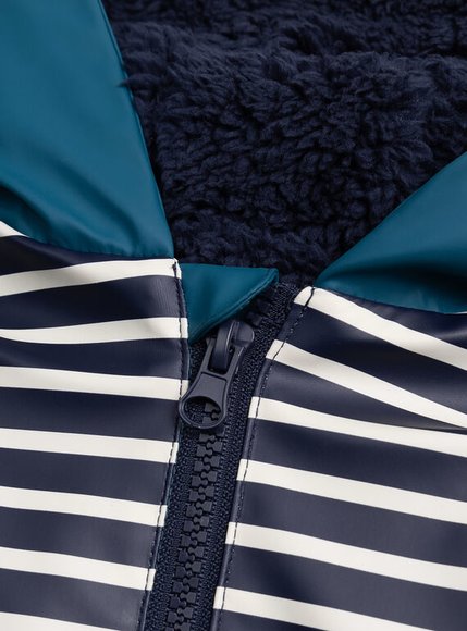 Βρεφικό Μπουφάν για Αγόρια Stripped Surprise - ΛΕΥΚΟ φωτογραφία