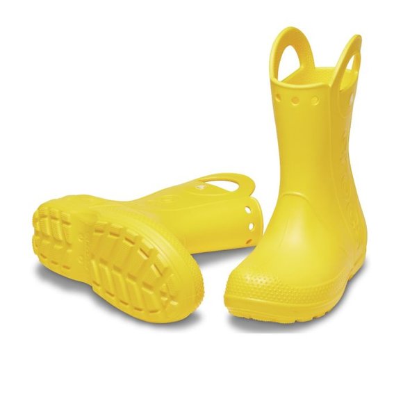 Παιδικές Γαλότσες Crocs Handle Rain K-Yellow (Μεγέθη 22-28)