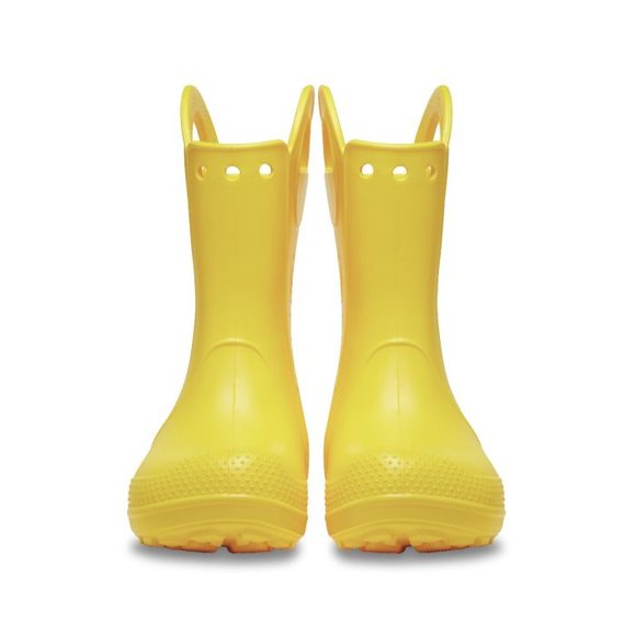 Παιδικές Γαλότσες Crocs Handle Rain K-Yellow (Μεγέθη 22-28)