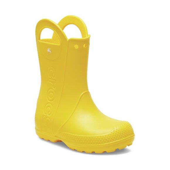 Παιδικές Γαλότσες Crocs Handle Rain K-Yellow (Μεγέθη 22-28)