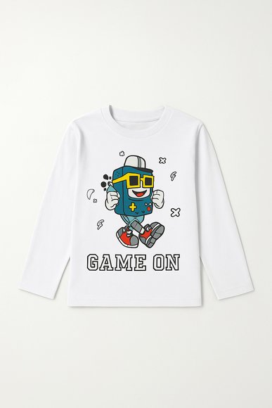 Παιδική Μπλούζα Game On - ΛΕΥΚΟ φωτογραφία