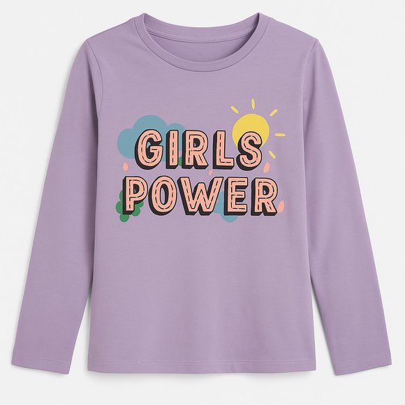 Παιδική Μπλούζα για Κορίτσια Girls Power - ΛΙΛΑ φωτογραφία