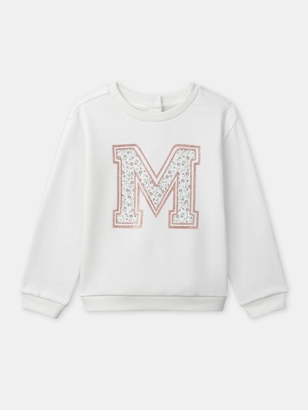 Παιδικό Φούτερ για Κορίτσια White Major