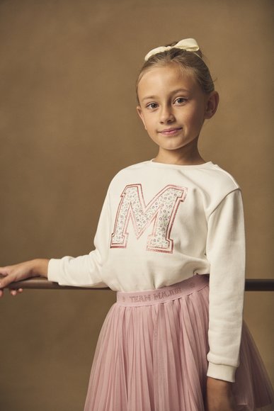 Παιδικό Φούτερ για Κορίτσια White Major