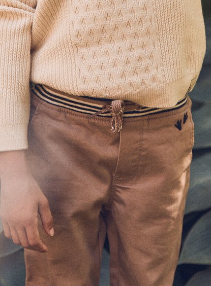 Παιδικό Παντελόνι για Αγόρια Beige Dinoprints