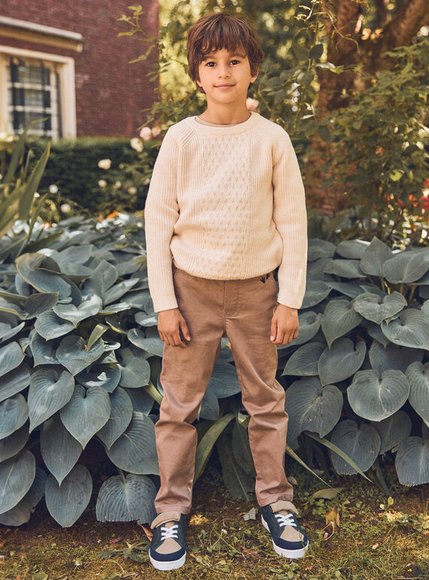 Παιδικό Παντελόνι για Αγόρια Beige Dinoprints