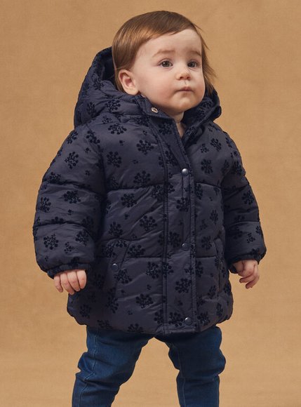 Βρεφικό Μπουφάν για Κορίτσια Dark Floral