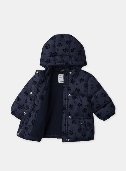 Βρεφικό Μπουφάν για Κορίτσια Dark Floral