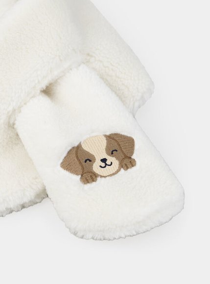 Βρεφικό Κασκόλ για Αγόρια Fluffy Puppy