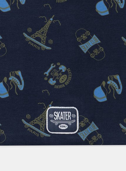 Παιδικός Λαιμός για Αγόρια Navy Skater - 2 σε 1