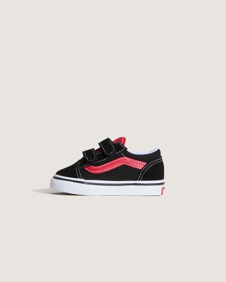 Βρεφικά Παπούτσια Vans Old Skool για Αγόρια Black/Red (Μεγέθη 20-25)
