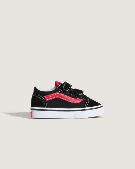 Βρεφικά Παπούτσια Vans Old Skool για Αγόρια Black/Red (Μεγέθη 20-25)