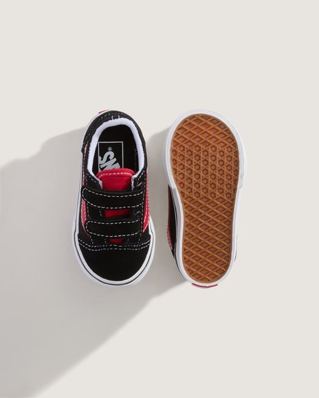 Βρεφικά Παπούτσια Vans Old Skool για Αγόρια Black/Red (Μεγέθη 20-25)