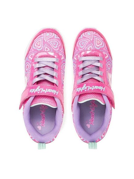 Παιδικά Παπούτσια Skechers Heart Lights για Κορίτσια Pink Boogie Love (Μεγέθη 27-35)