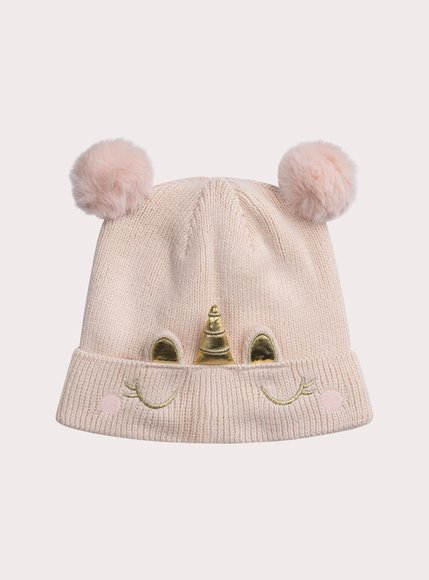 Παιδικός Σκούφος για Κορίτσια Pink Unicorn